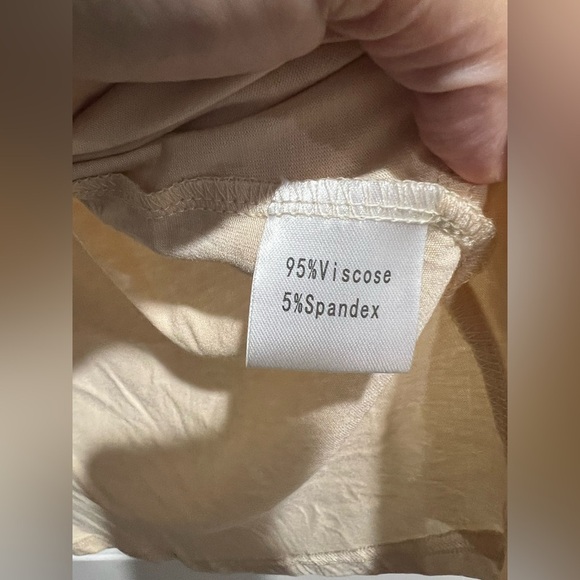 New NWT cream tan beige cardigan cardi lightweight L large - Picture 6 of 7